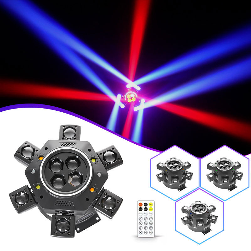 6-Arm Moving Head Stage Laser Light with Sound Activated - product detail 2