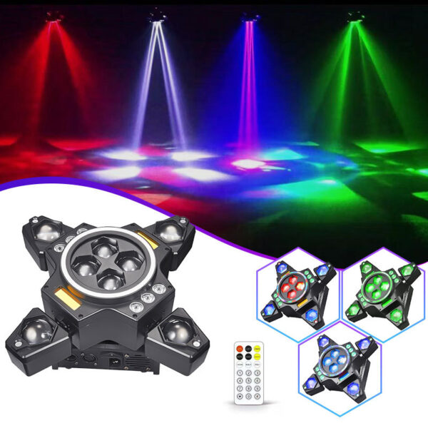 4-Arm Moving Head Stage Beam Light with Beam & Sound Activation - product detail 5