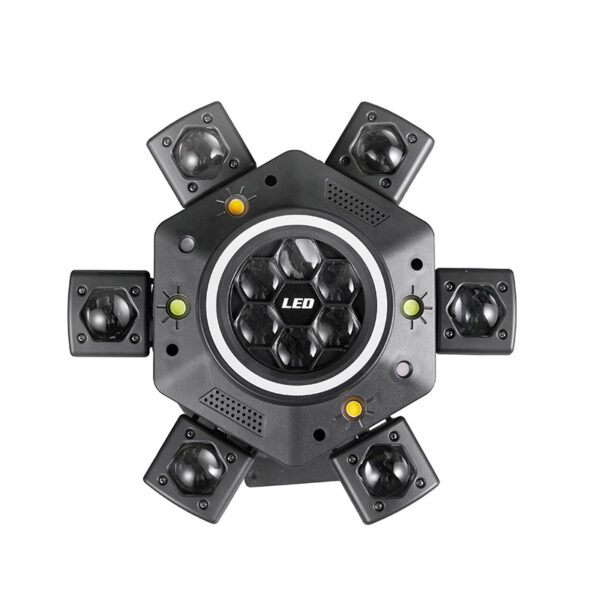 6-Arm Moving Head Stage Laser Light with Strobe & GOBO Effects - product detail 5