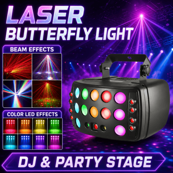 Moving Head Stage Laser Light with Beam Effects - Model NP-0939