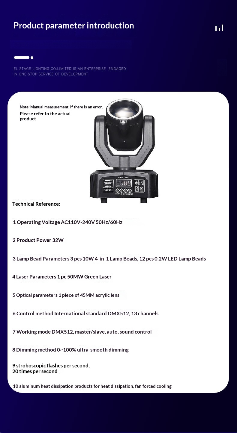 Product specifications and technical parameters