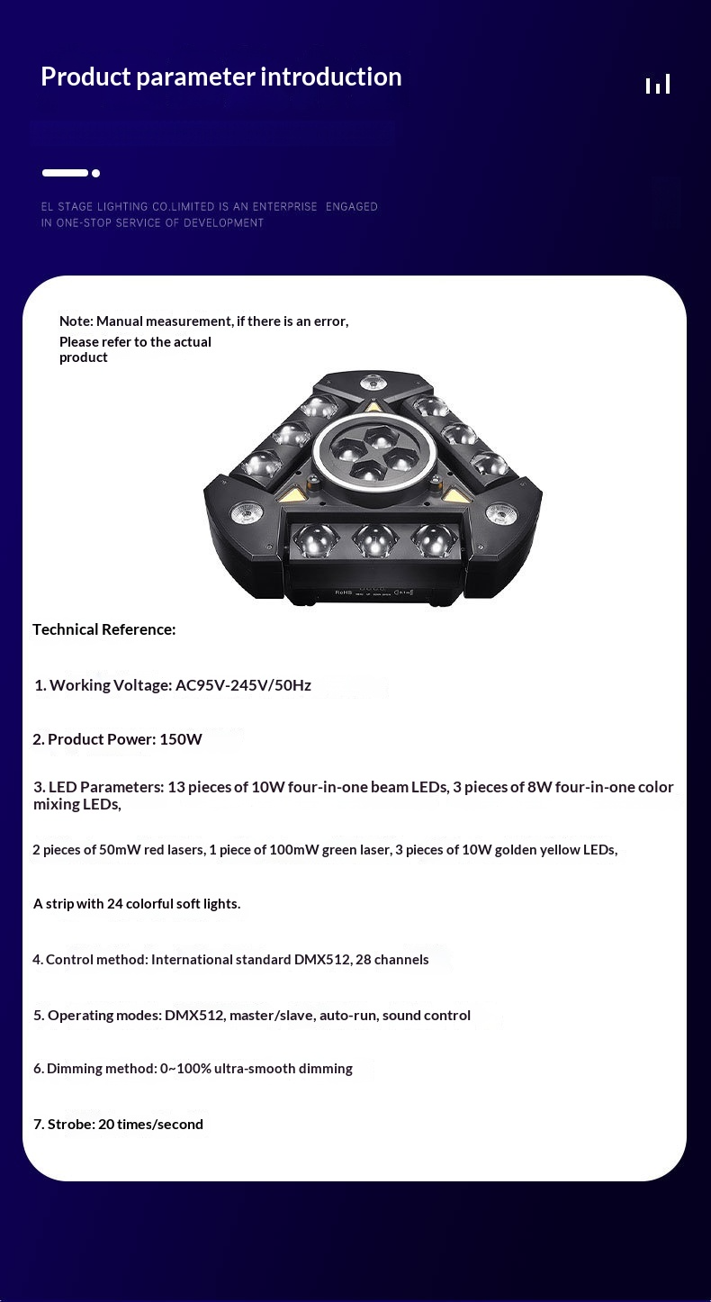 Product specifications and technical parameters