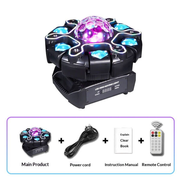 2-Arm Moving Head Stage Beam Light with Beam Effects - product detail 4