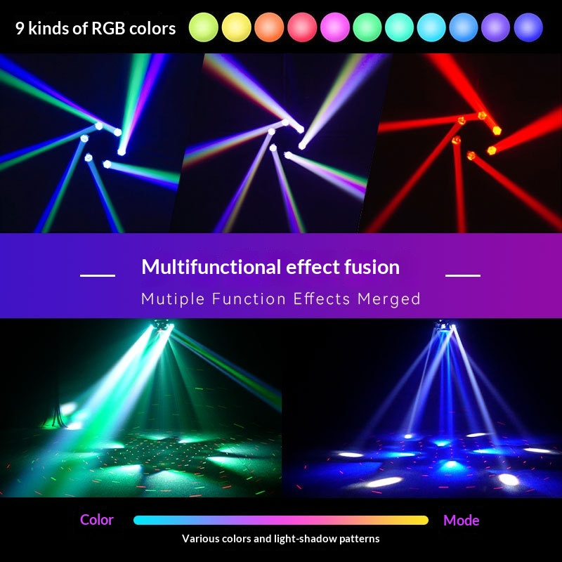 6-Arm Moving Head Stage Laser Light with Sound Activated - product detail 3