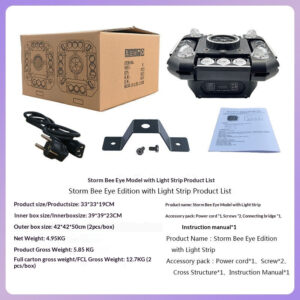 Moving Head Stage Laser Light with Beam & Sound Activation - product detail 4